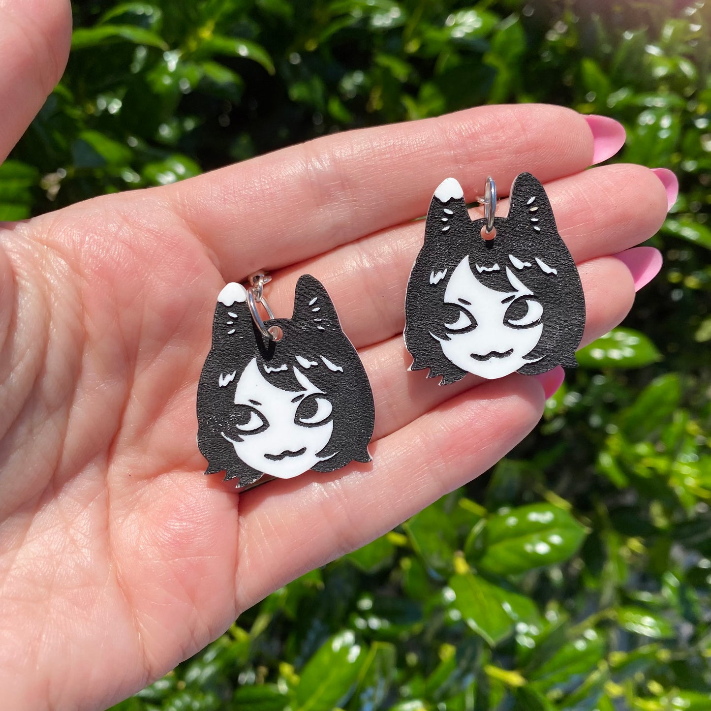 Picky Eater Cat Acrylic Earrings