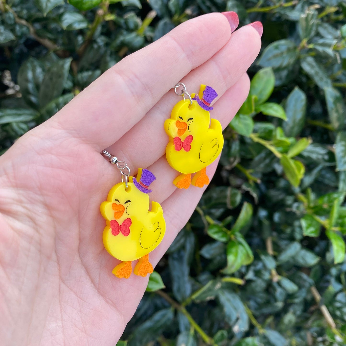 Hazbin Rubber Duck Acrylic Earrings