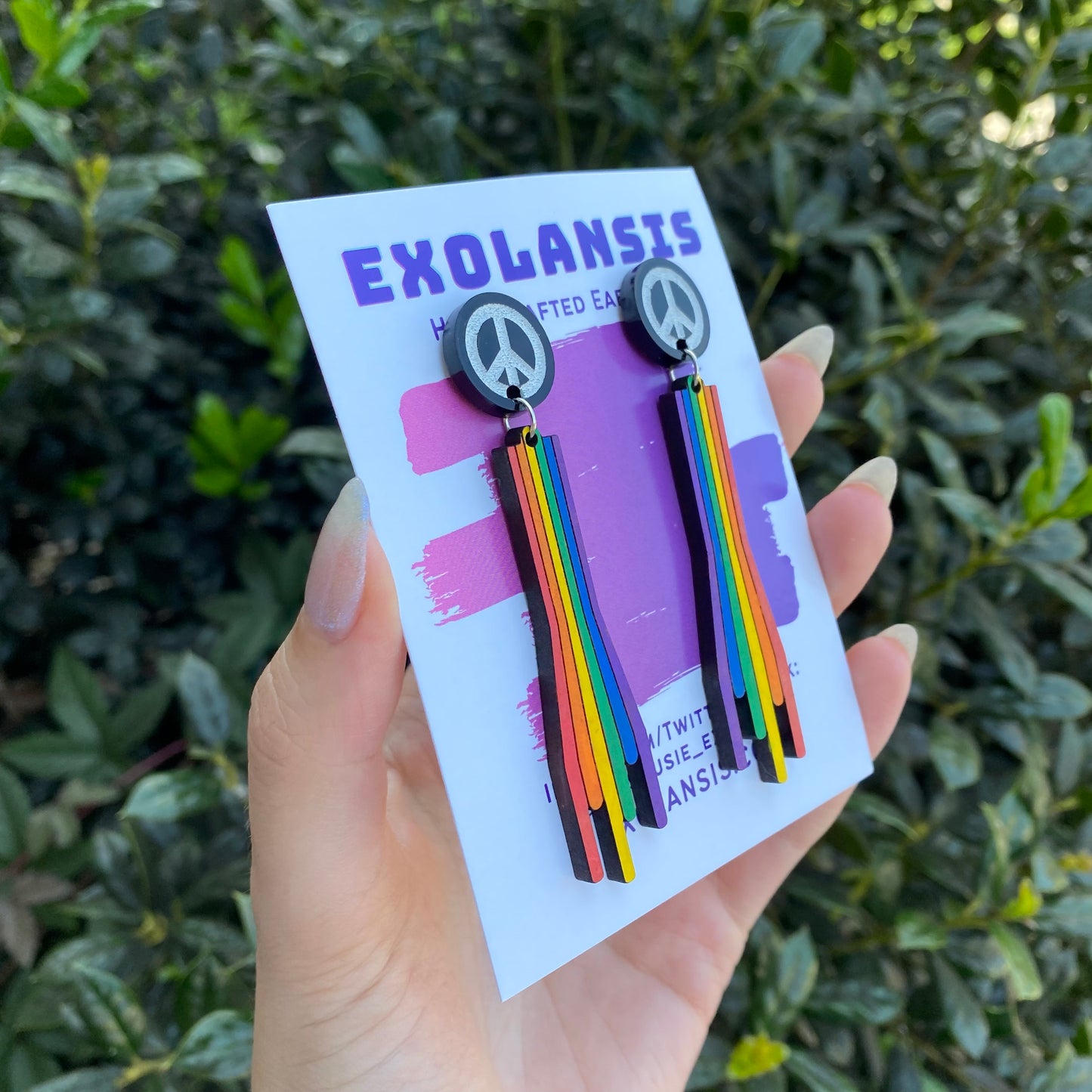 Peace and Rainbows Stud Earrings