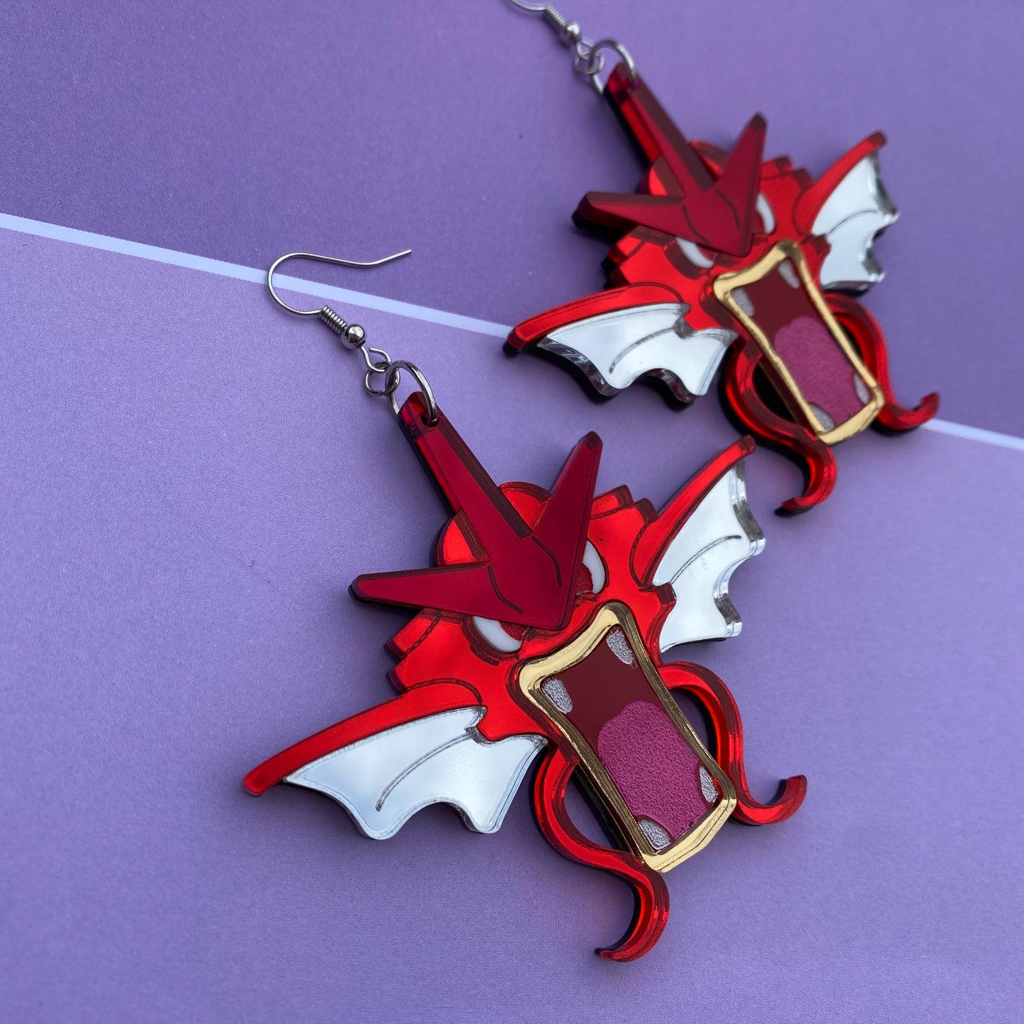 Gyarados SHINY Acrylic Earrings