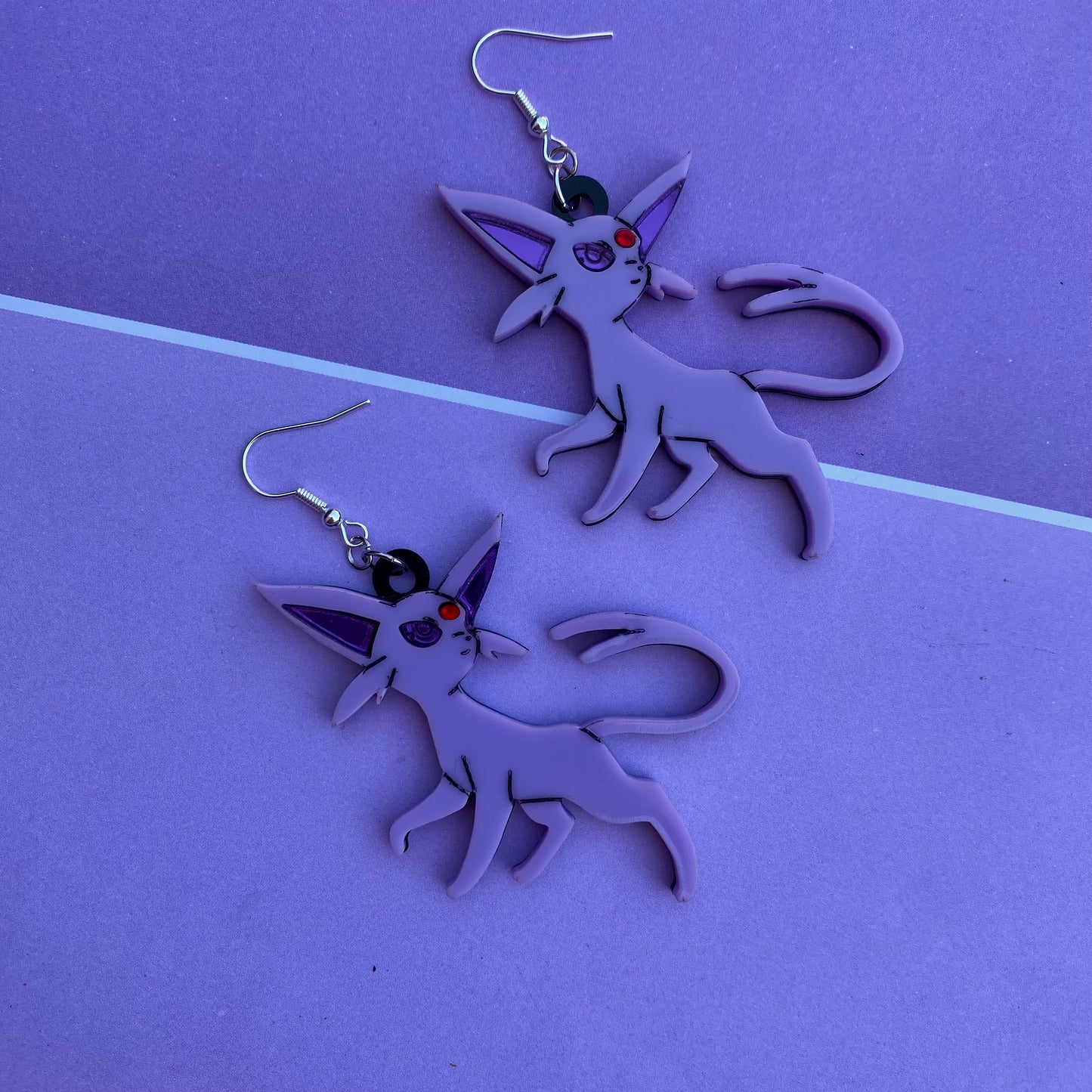 Espeon Acrylic Earrings