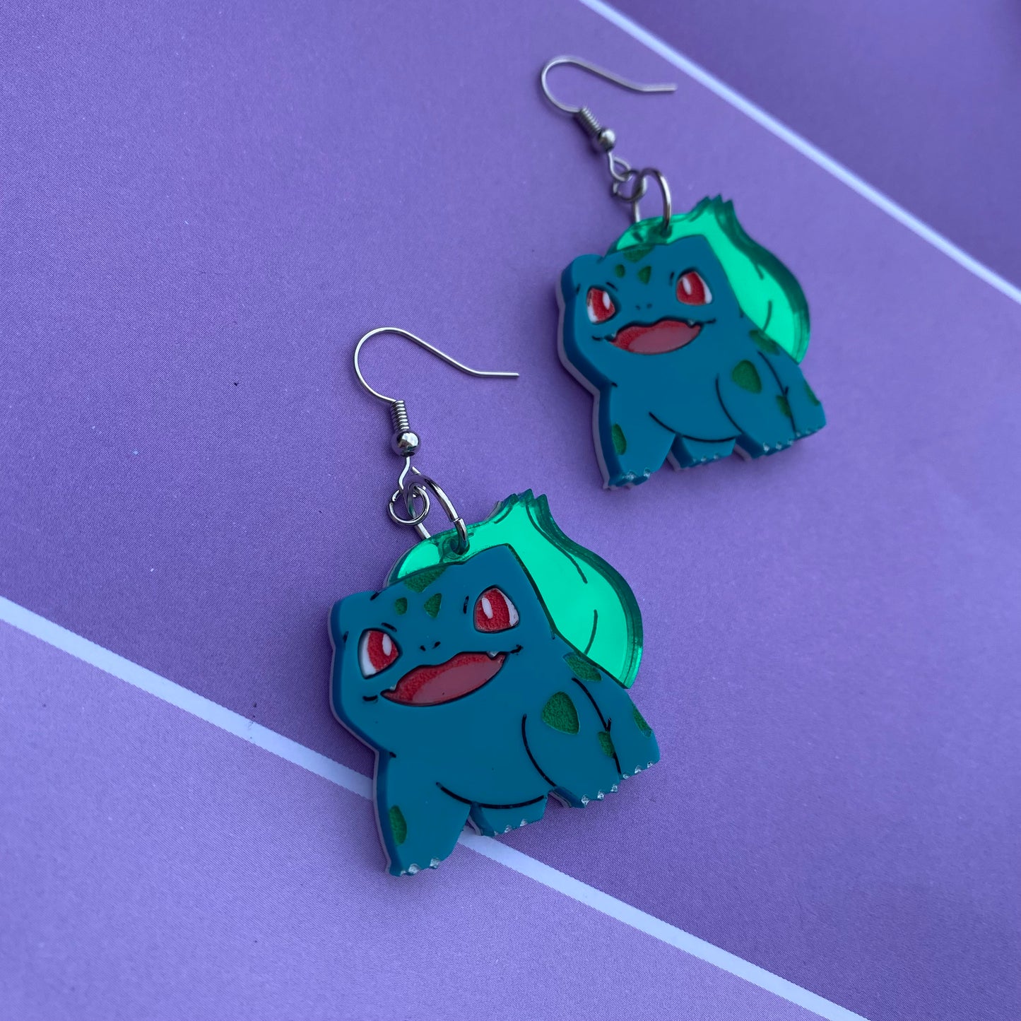 Bulbasaur Acrylic Earrings