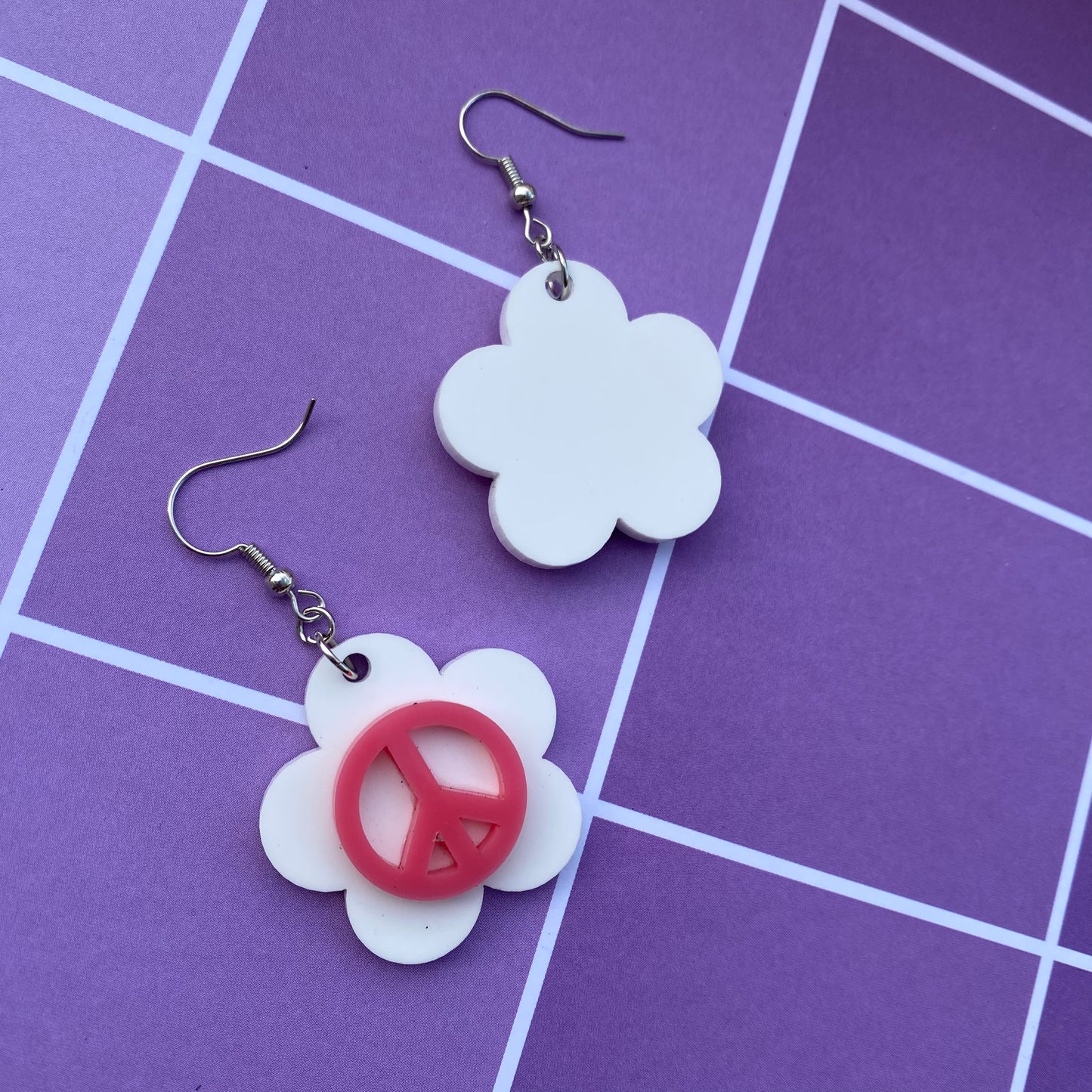 Flower Power Trio Acrylic Earrings