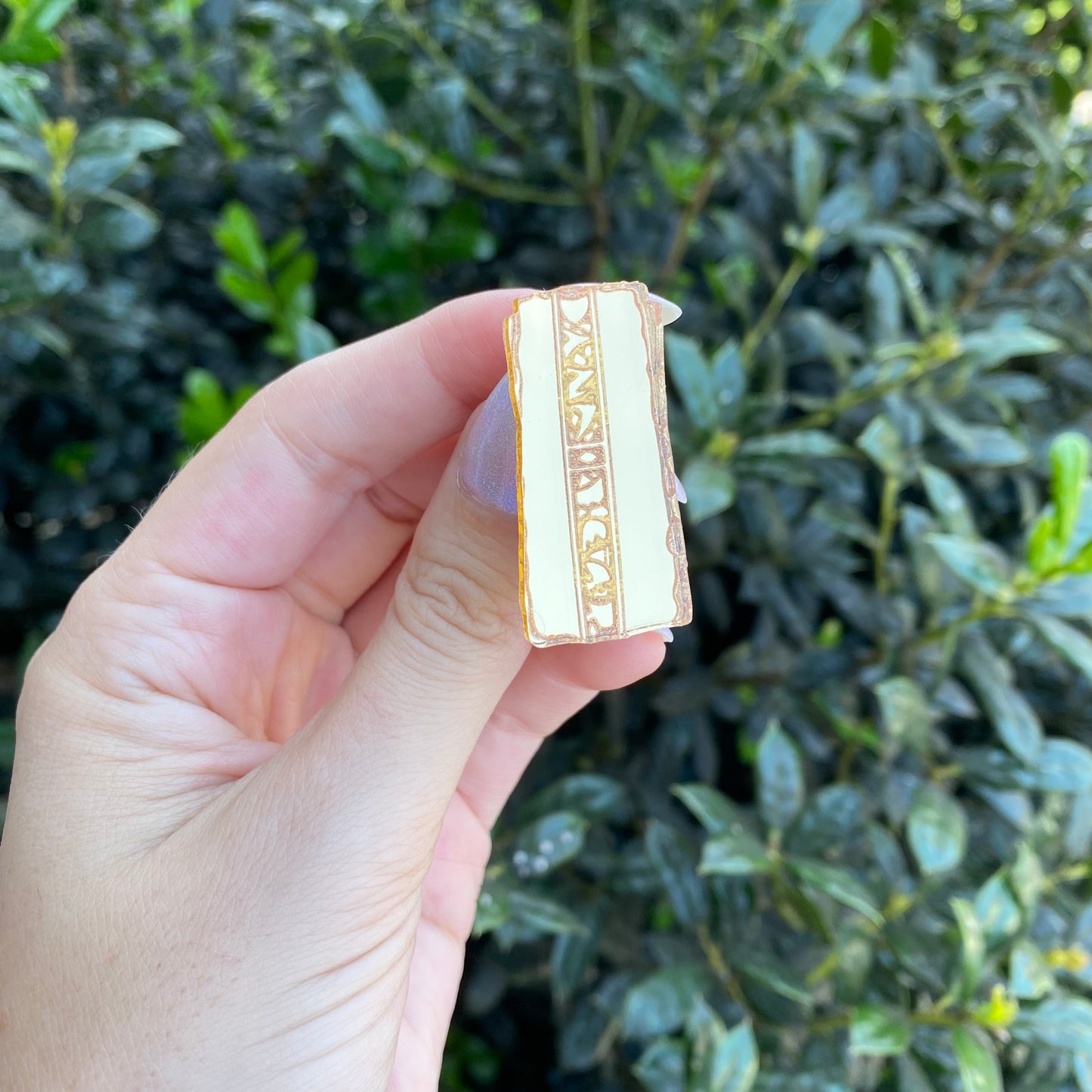 Gold Pressed Latinum Acrylic Pin