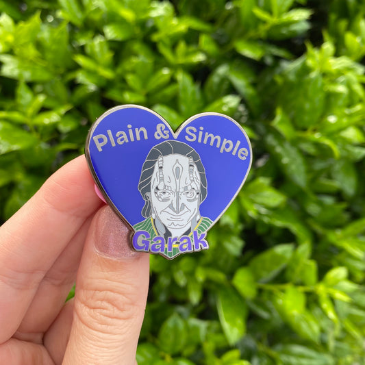 Plain & Simple Garak Enamel Pin