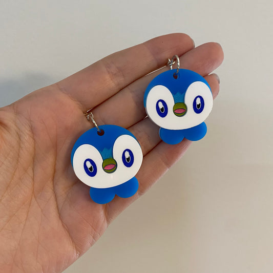 Piplup Acrylic Earrings