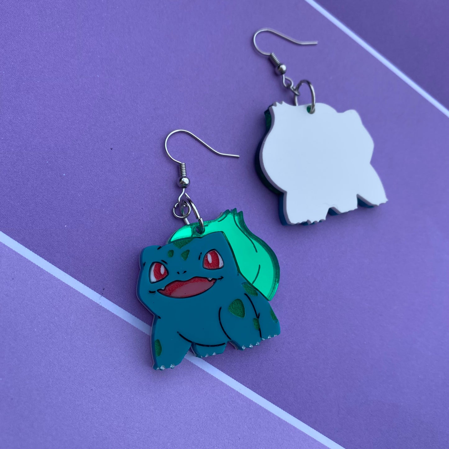Bulbasaur Acrylic Earrings