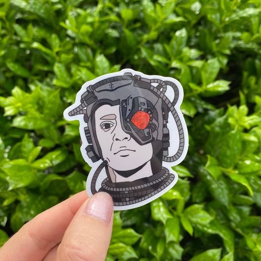 Resistance is NOT Futile - Borg Hugh 2.5” Glitter Vinyl Sticker