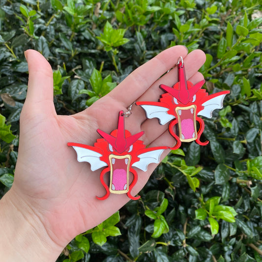 Gyarados SHINY Acrylic Earrings