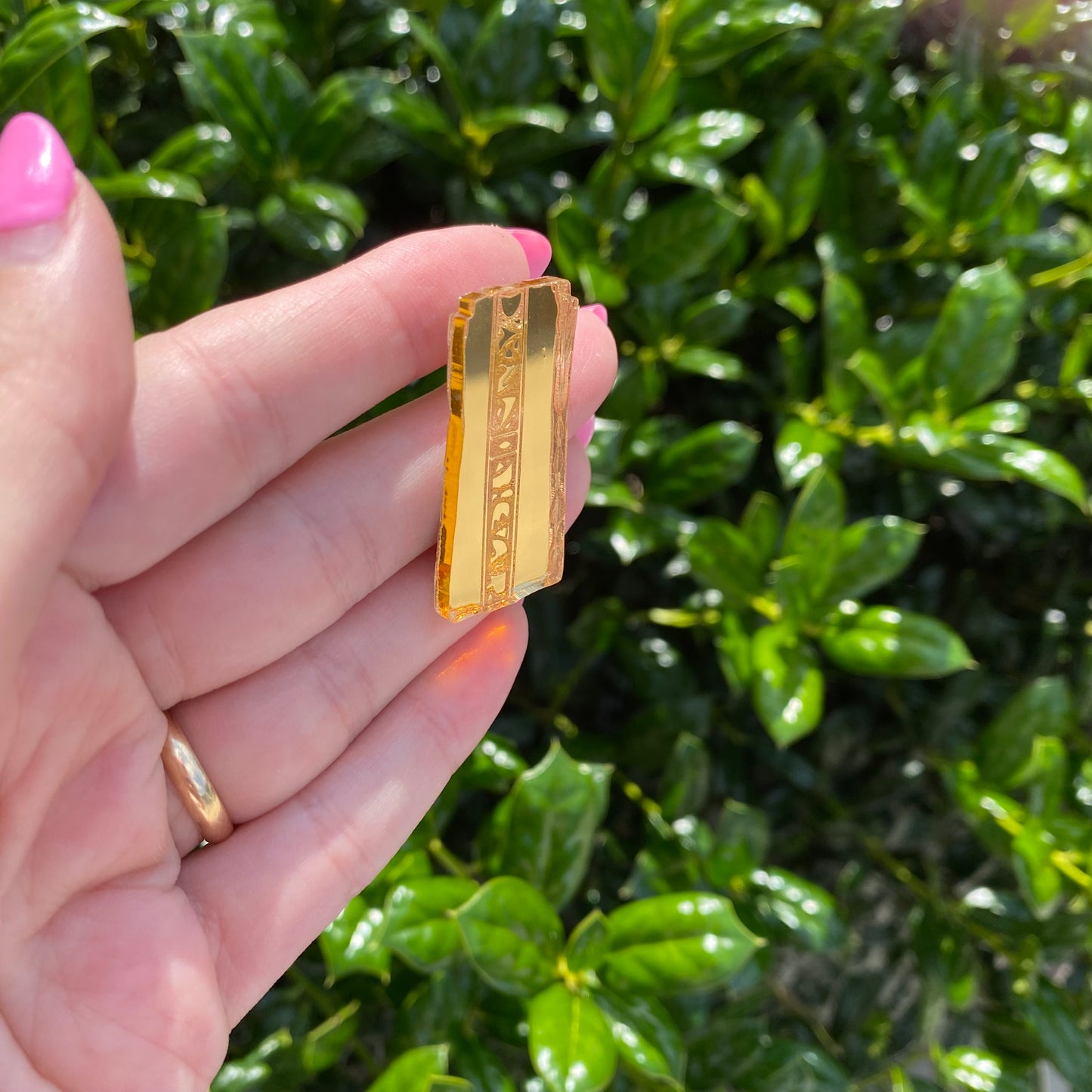 Gold Pressed Latinum Acrylic Pin