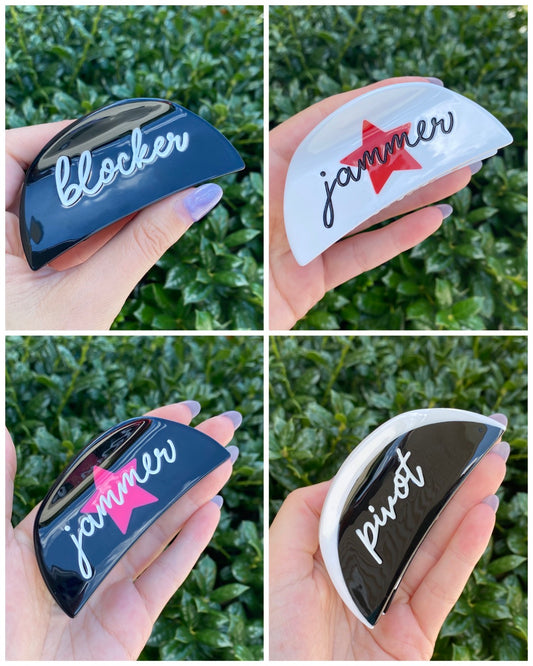 Roller Derby Helmet Cover Claw Clips