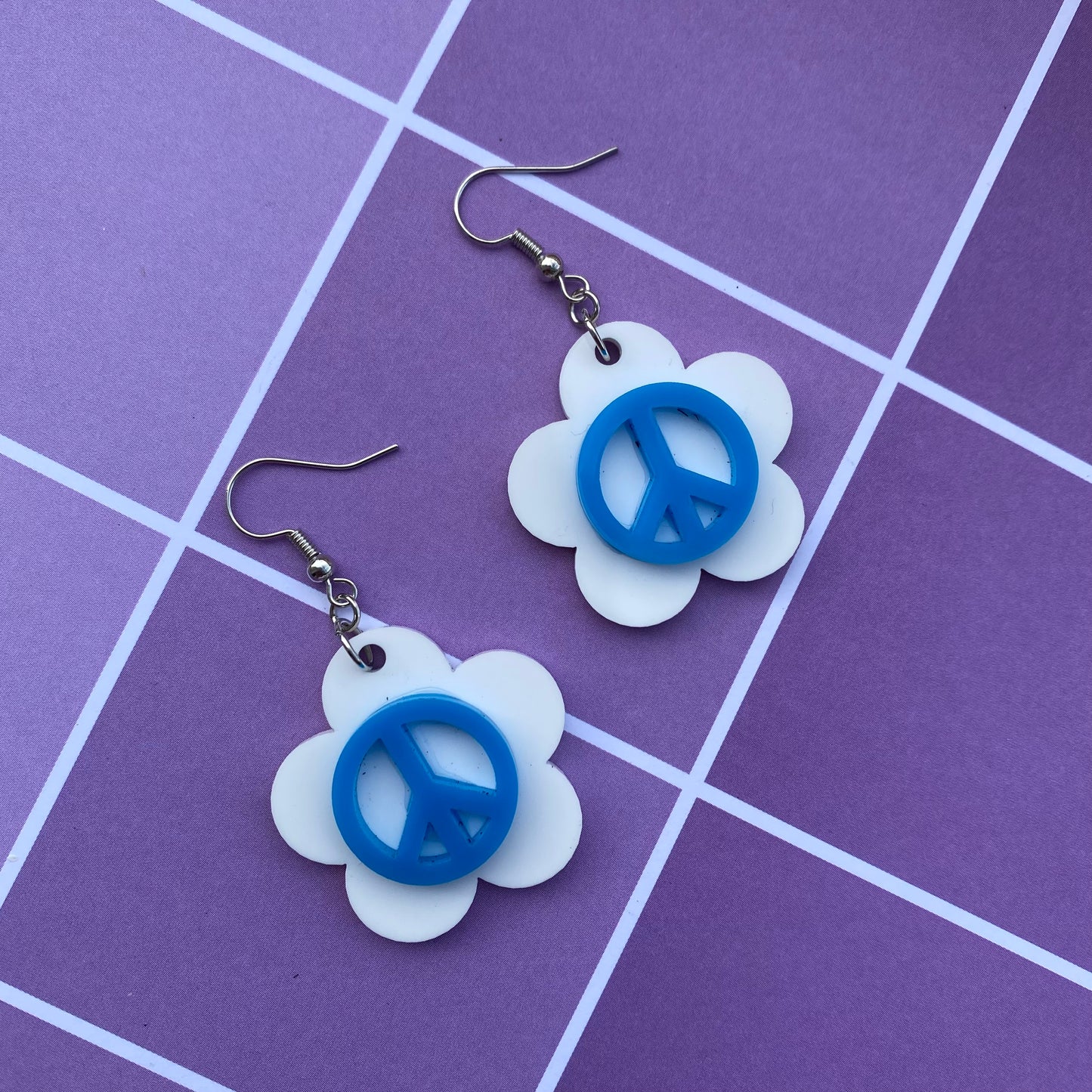 Flower Power Trio Acrylic Earrings