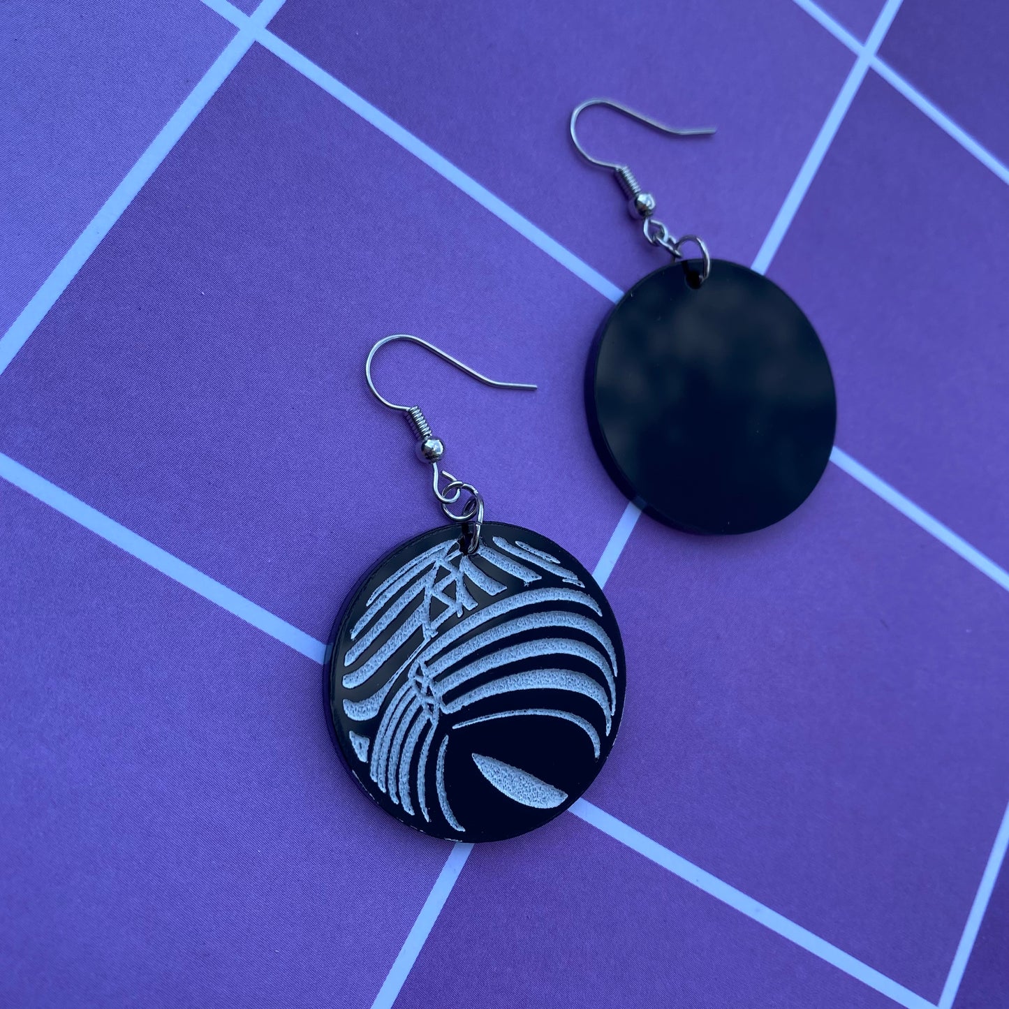 NGE Angel Leliel Acrylic Earrings