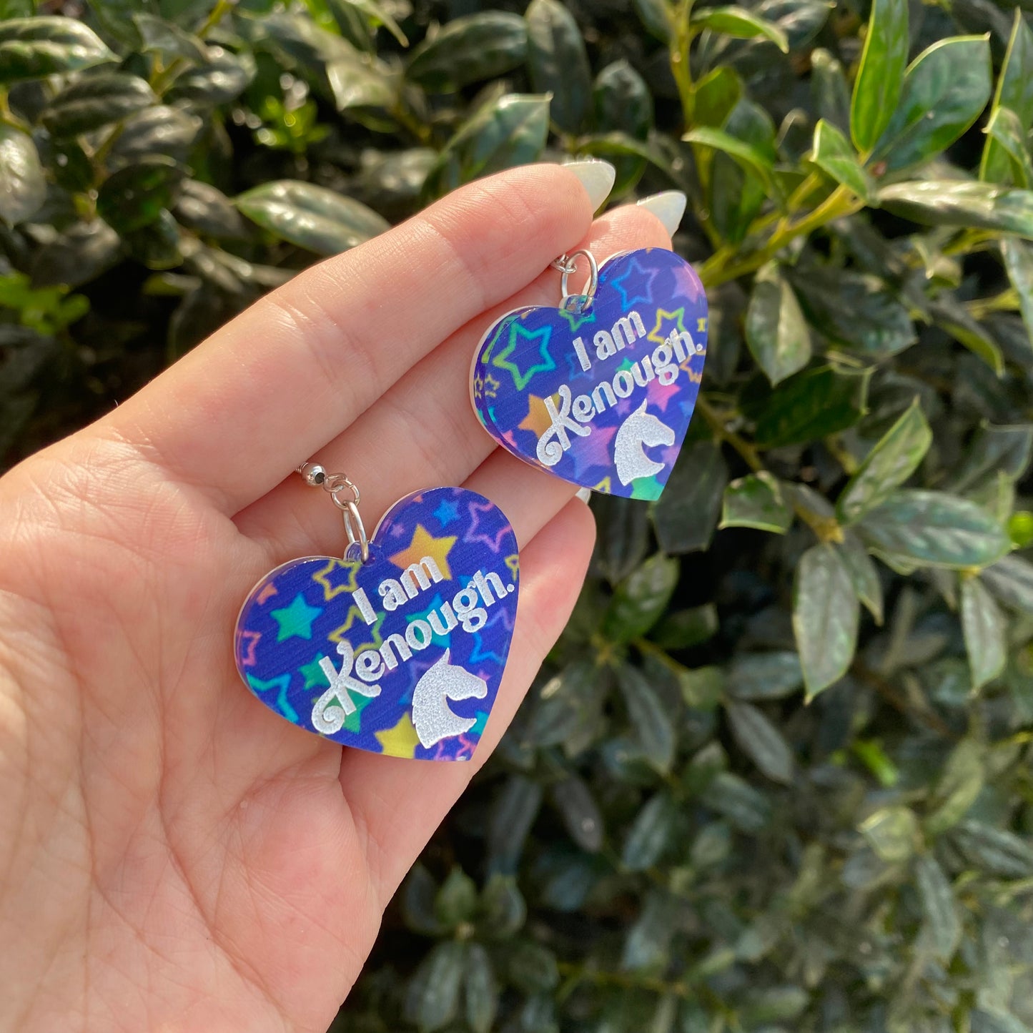 I am Kenough Star Acrylic Earrings