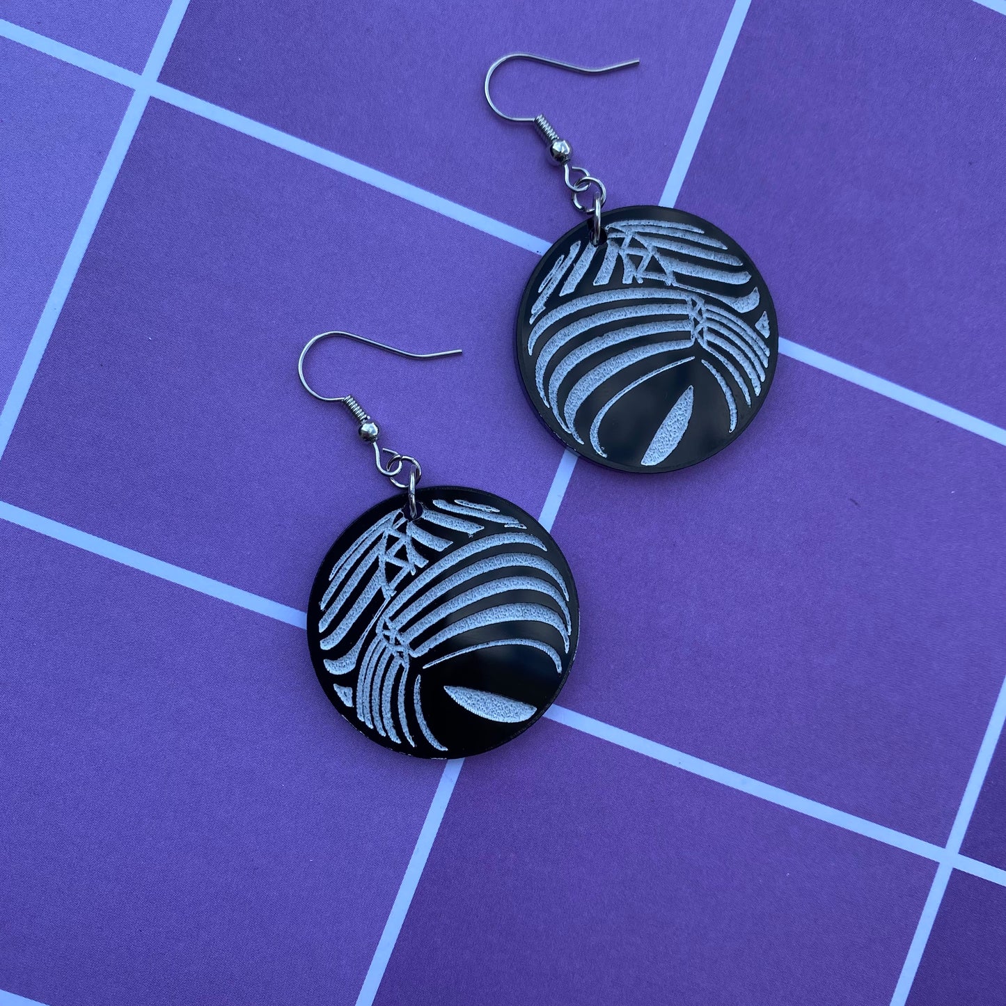 NGE Angel Leliel Acrylic Earrings