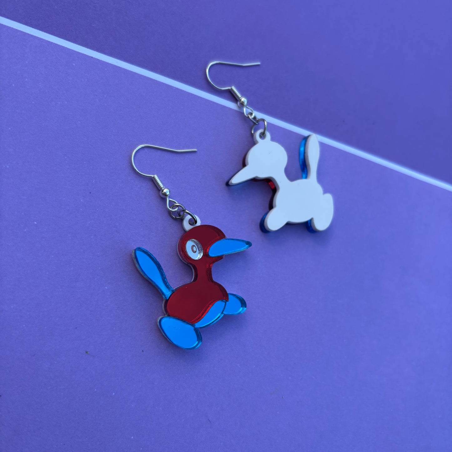 Porygon2 Acrylic Earrings