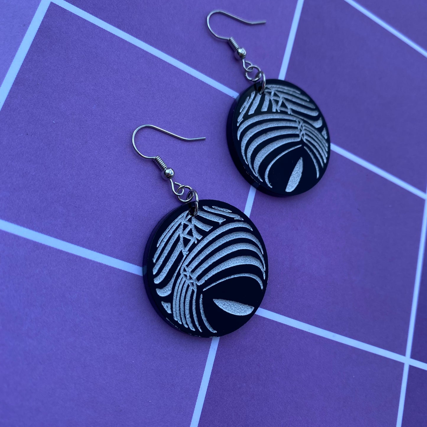 NGE Angel Leliel Acrylic Earrings