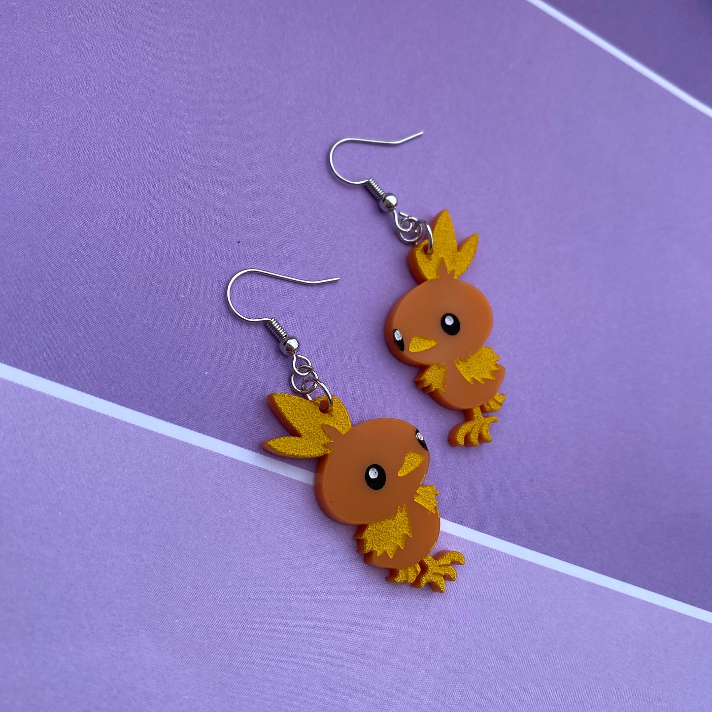 Torchic Acrylic Earrings