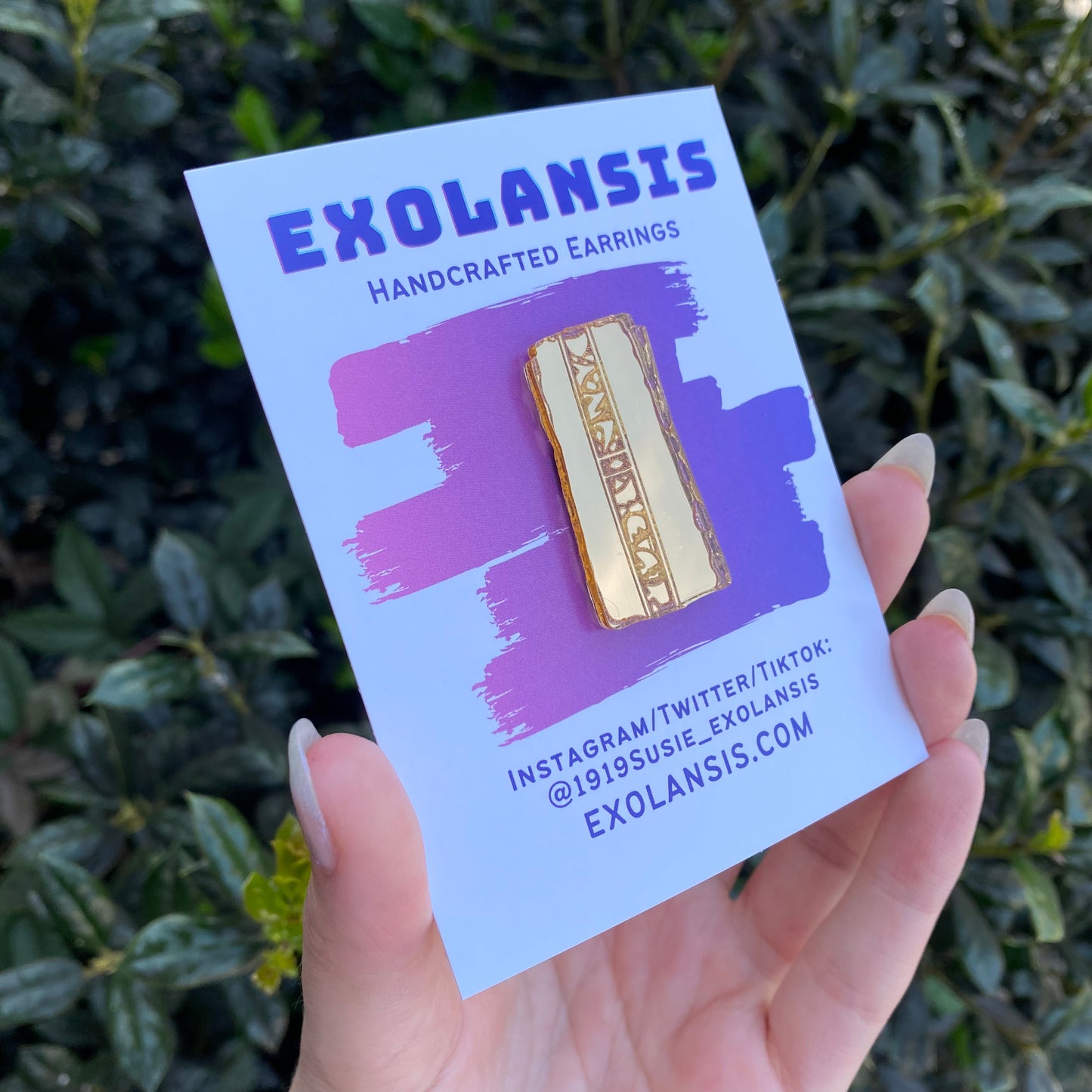 Gold Pressed Latinum Acrylic Pin