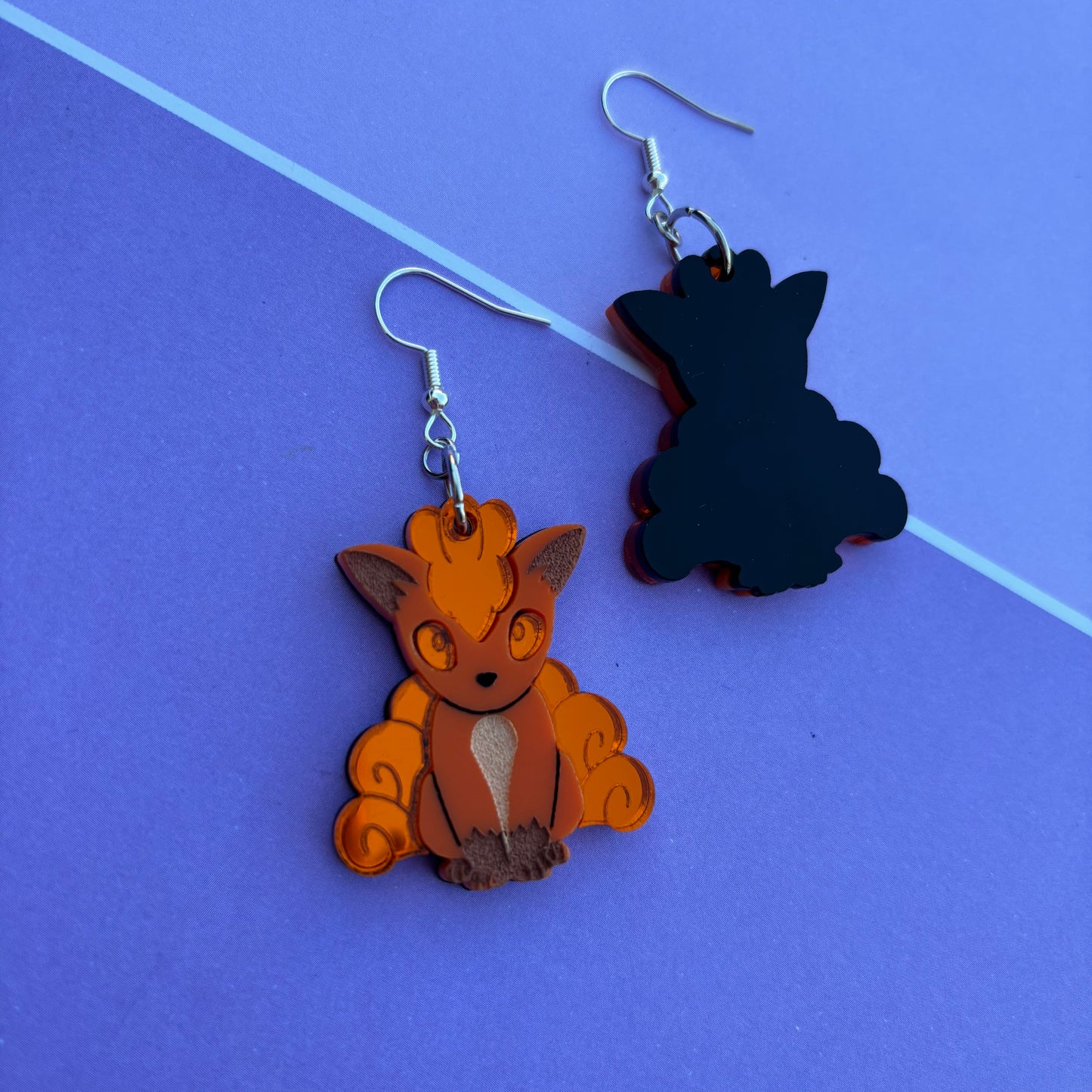 Vulpix Acrylic Earrings