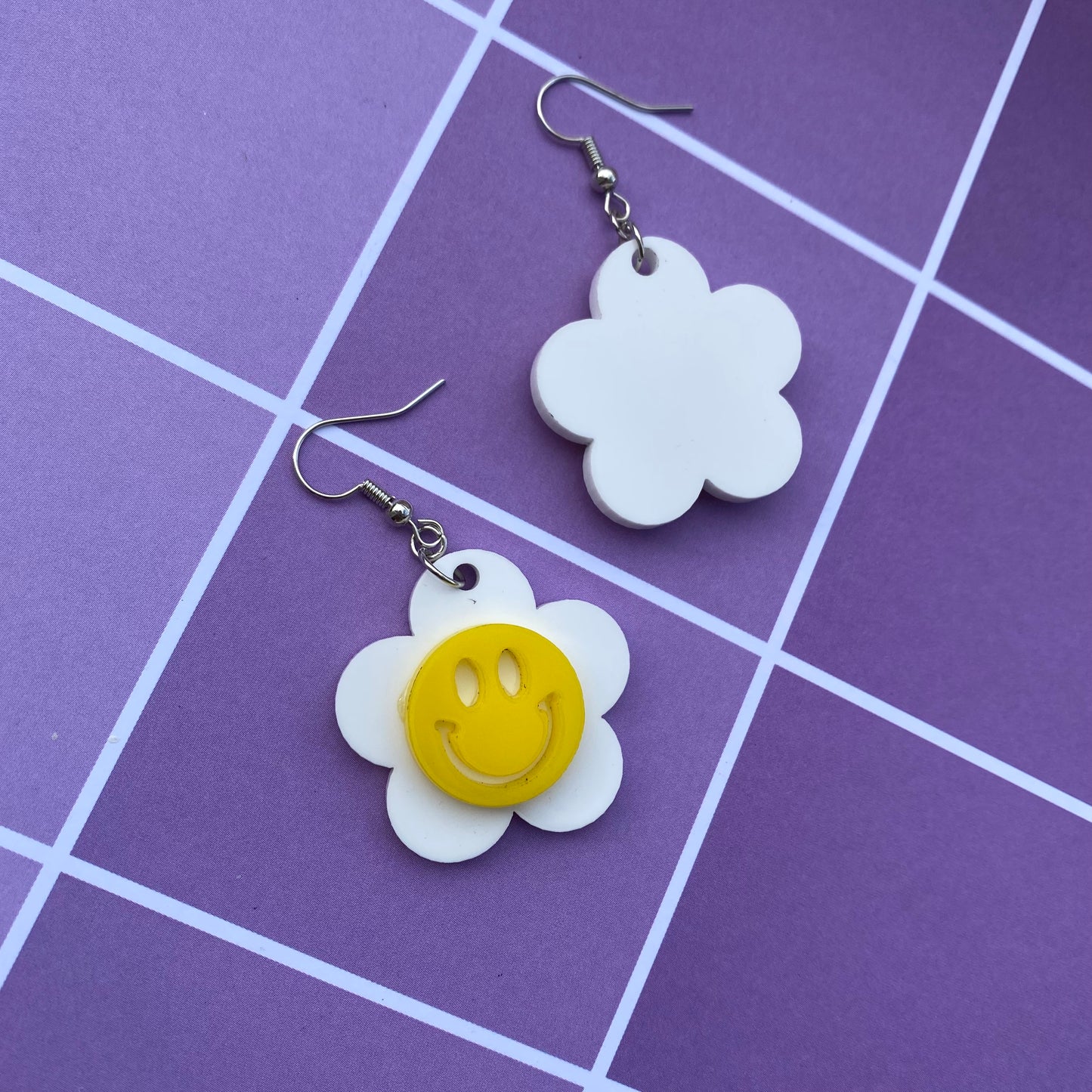 Flower Power Trio Acrylic Earrings