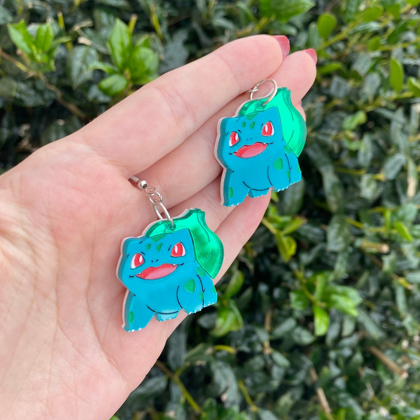 Bulbasaur Acrylic Earrings