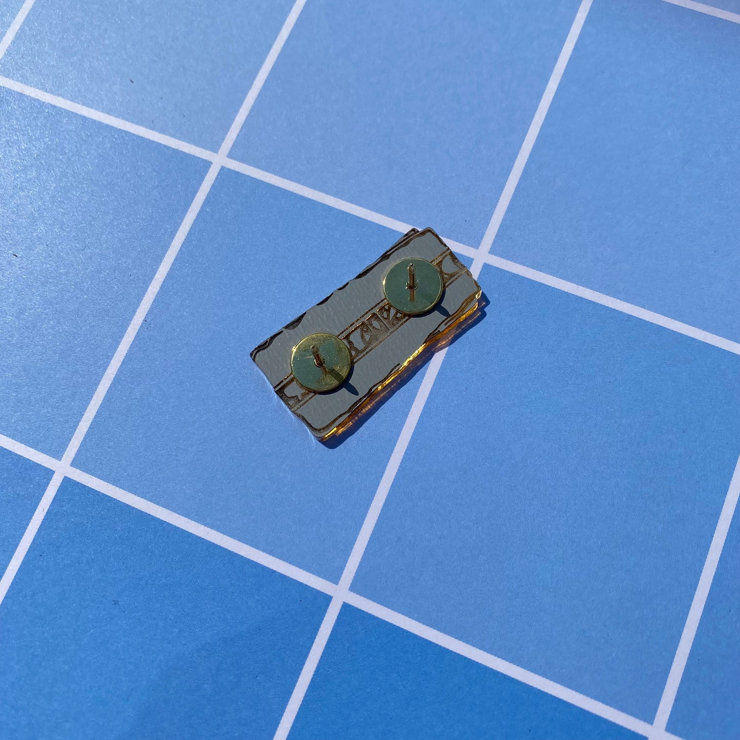 Gold Pressed Latinum Acrylic Pin