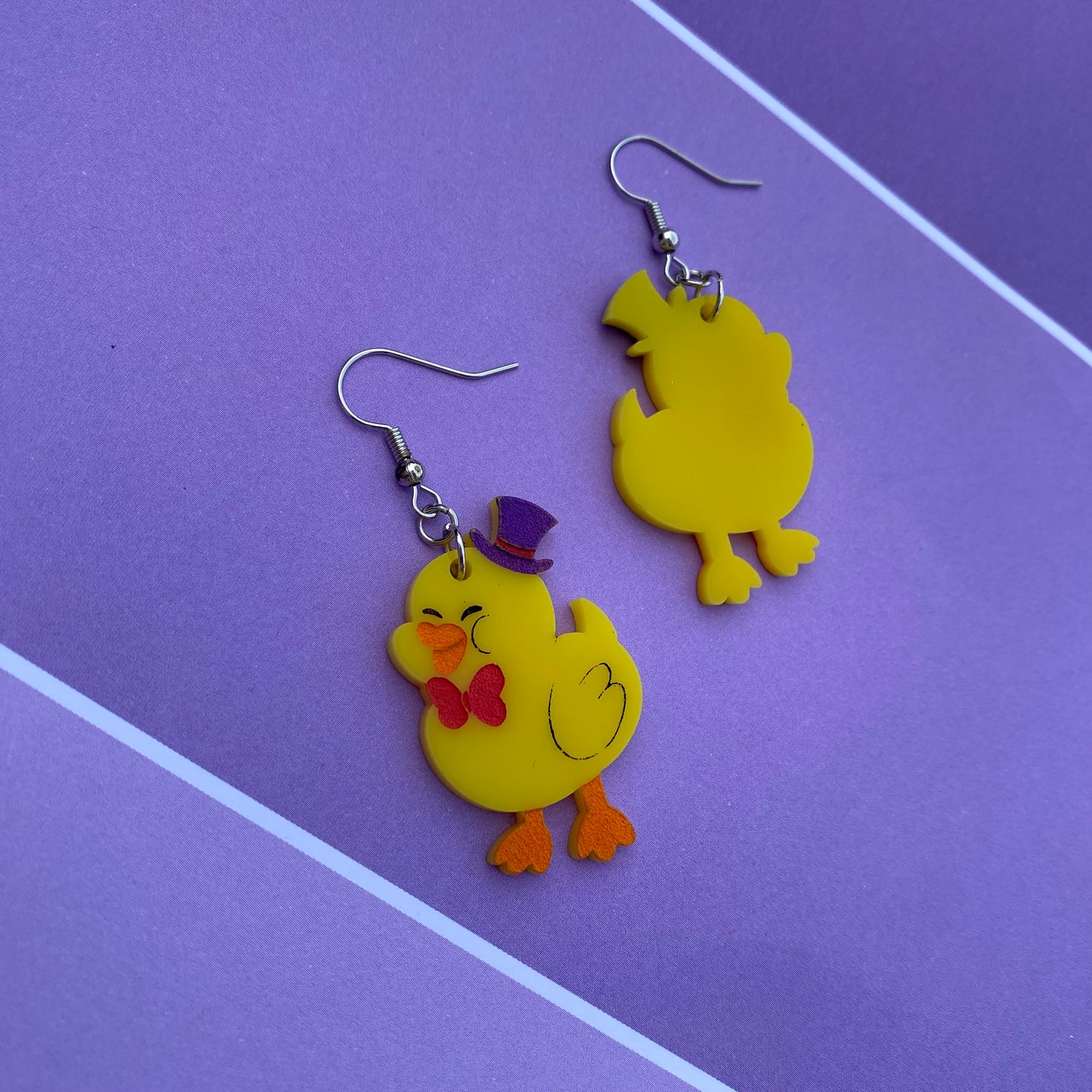 Hazbin Rubber Duck Acrylic Earrings