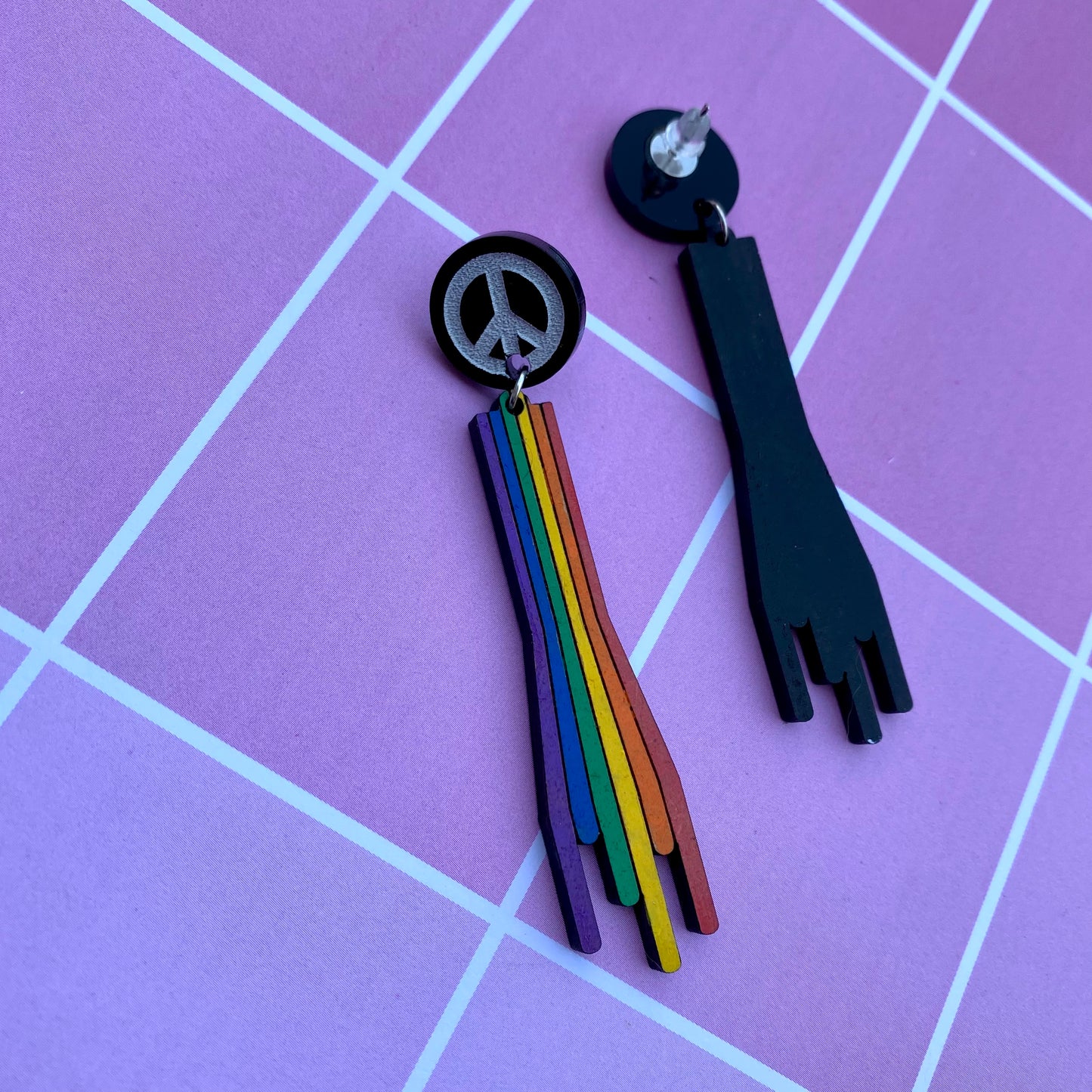 Peace and Rainbows Stud Earrings