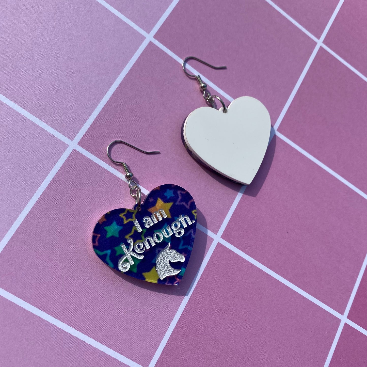 I am Kenough Star Acrylic Earrings