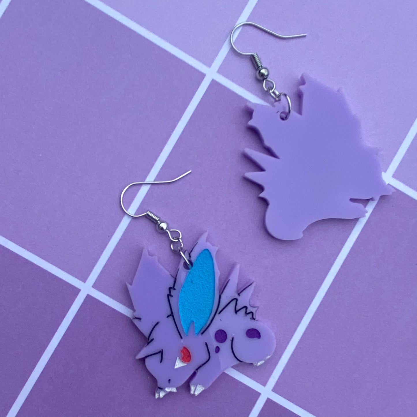Nidoran (M) Acrylic Earrings