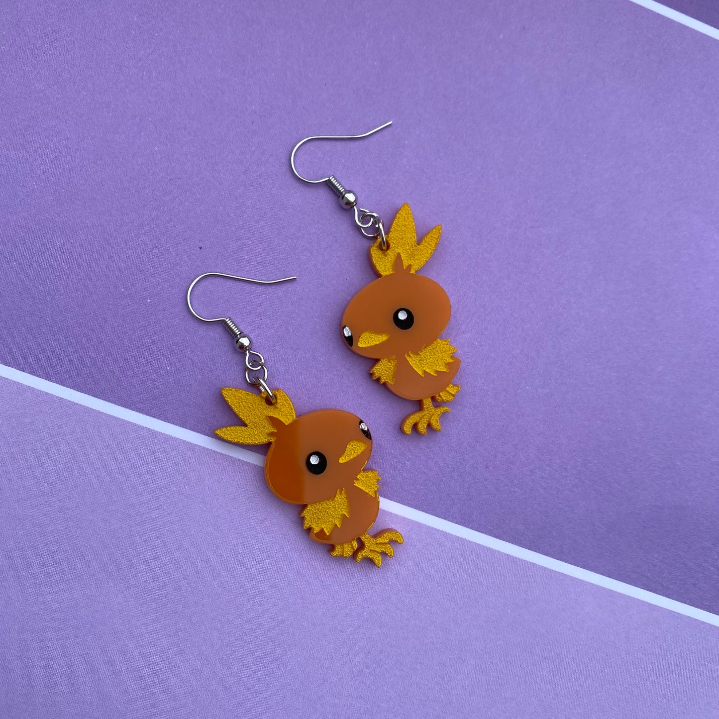 Torchic Acrylic Earrings