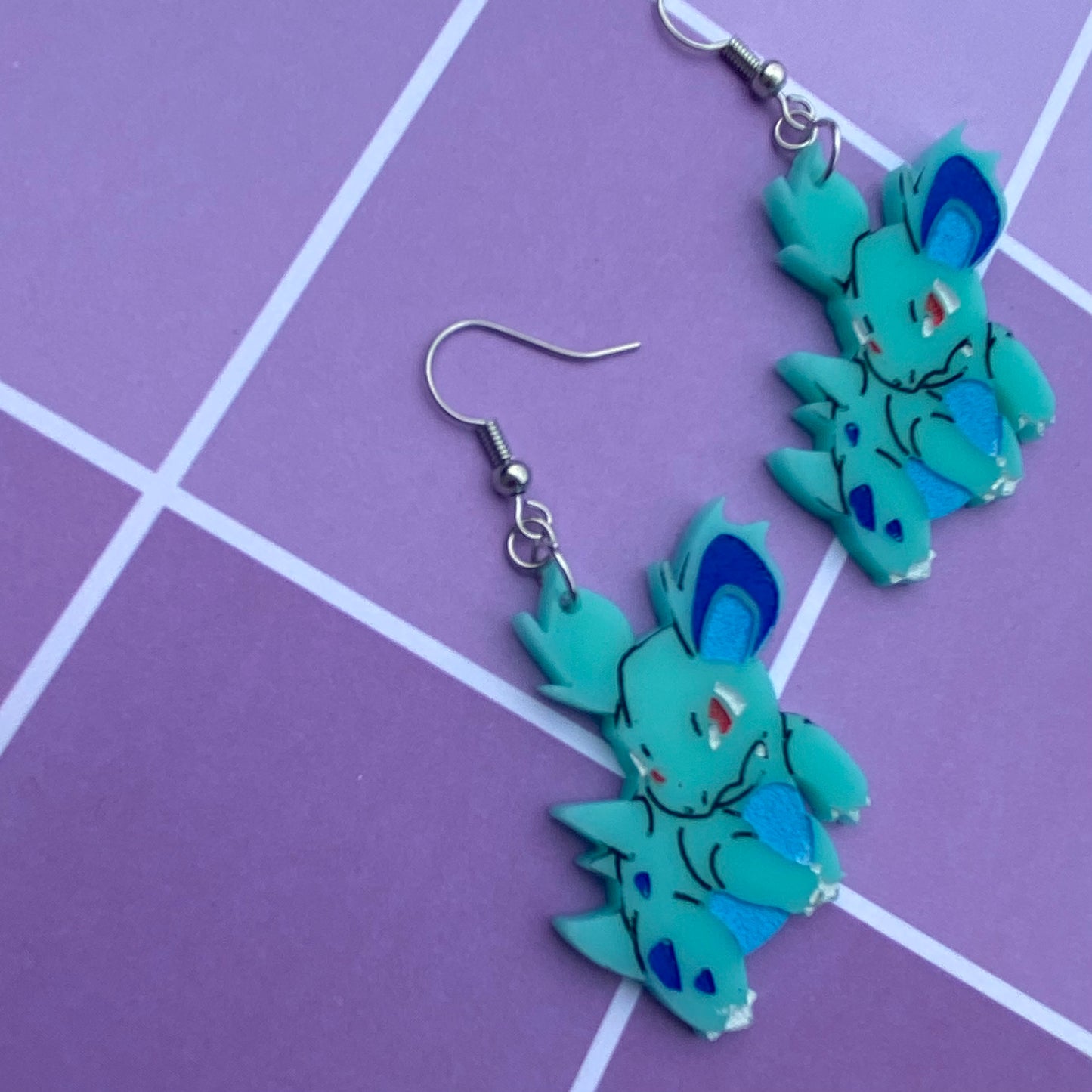 Nidoran (F) Acrylic Earrings