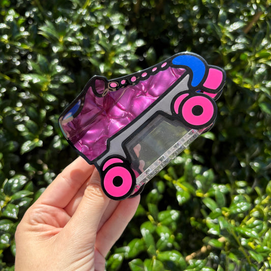 Roller Derby Purple Skate Claw Clip