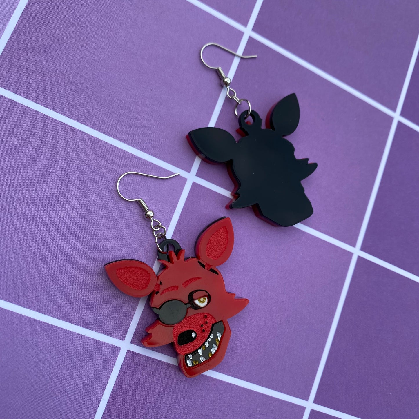 Foxy Acrylic Earrings