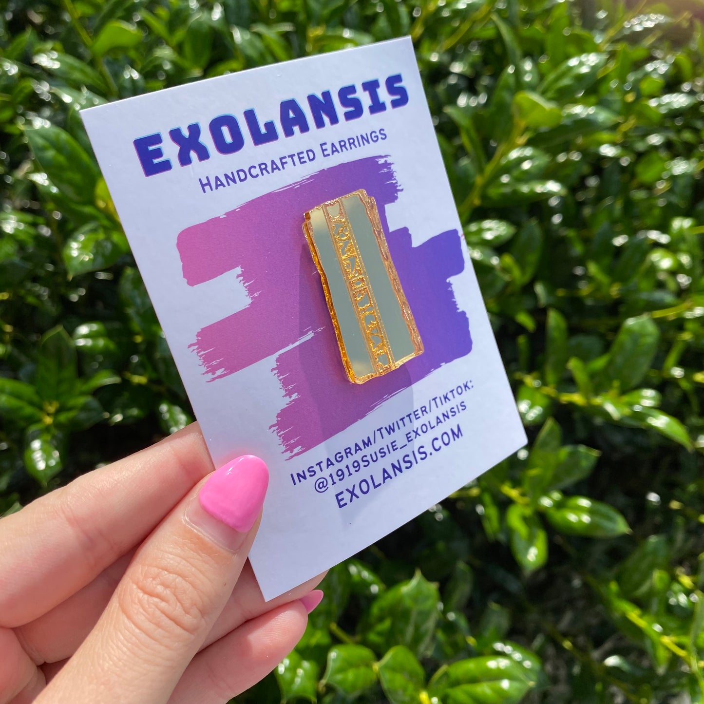 Gold Pressed Latinum Acrylic Pin