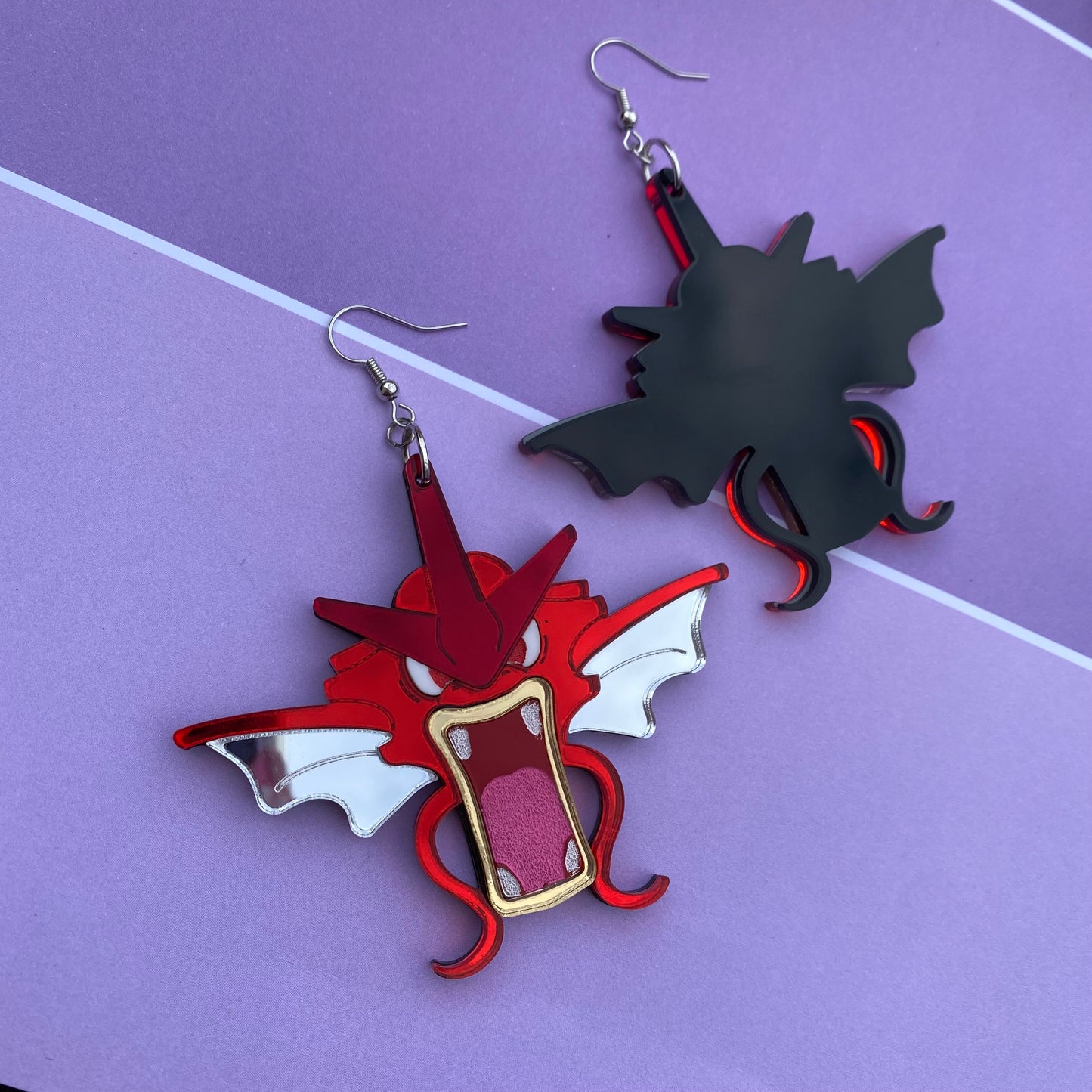 Gyarados SHINY Acrylic Earrings