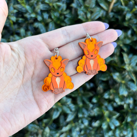 Vulpix Acrylic Earrings