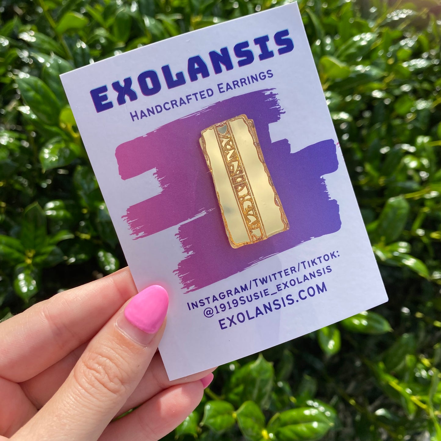 Gold Pressed Latinum Acrylic Pin