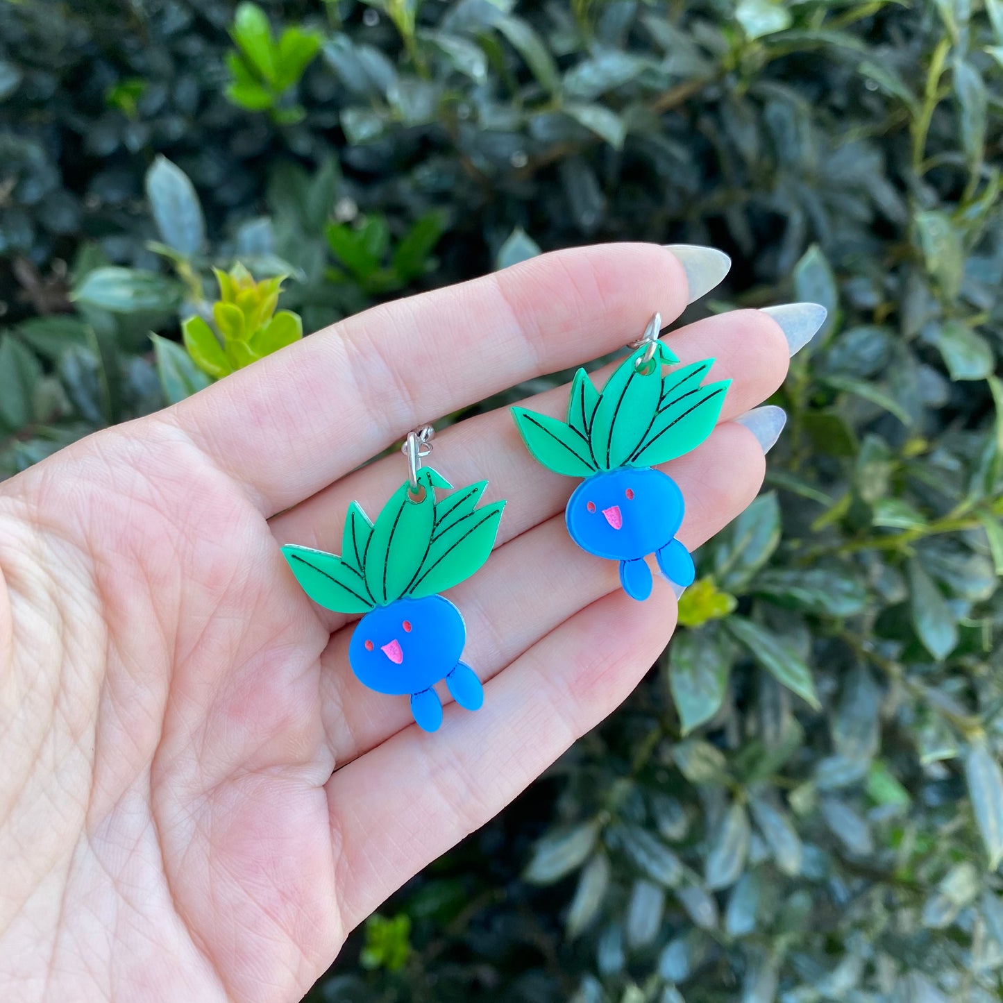 Oddish Small Acrylic Earrings
