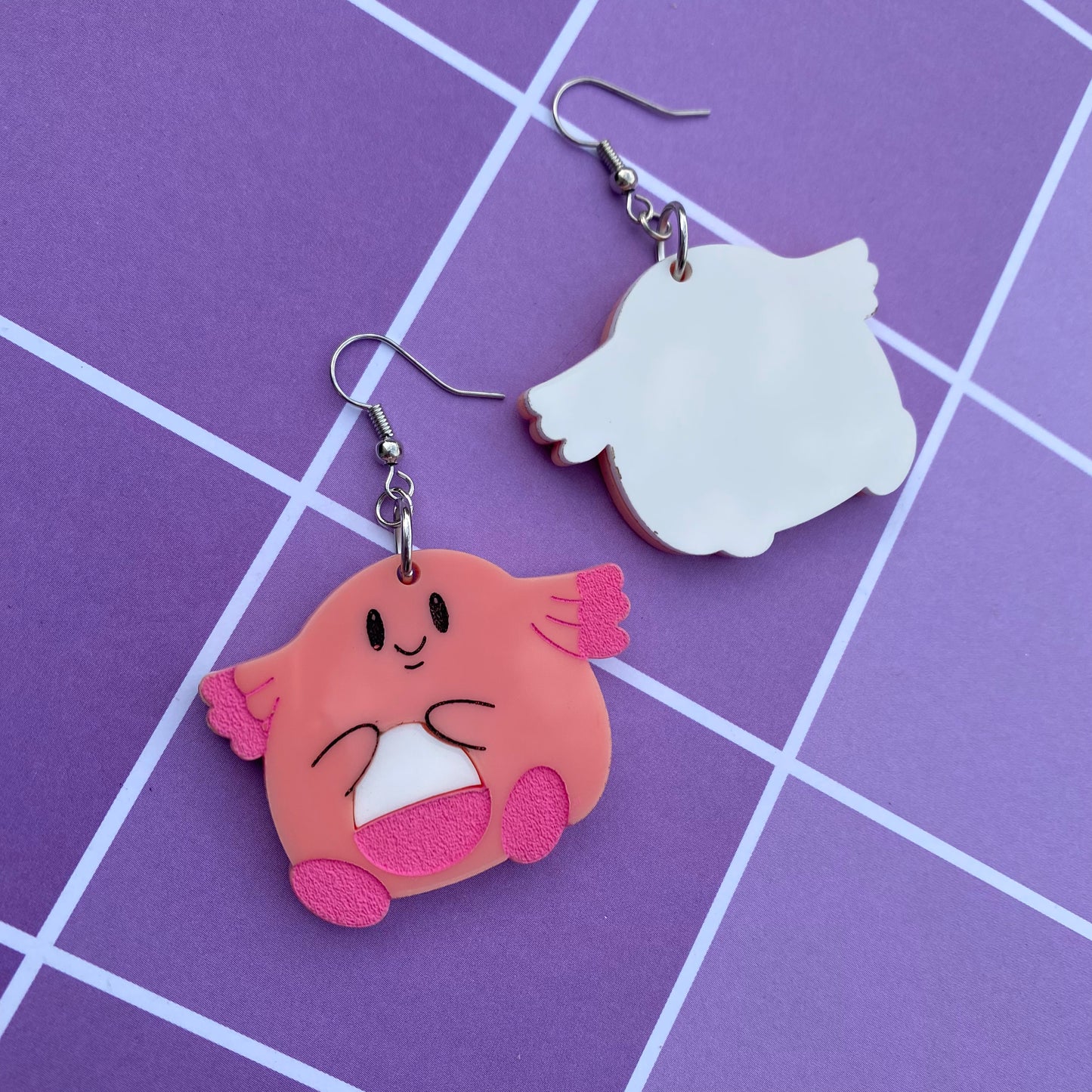 Chansey Acrylic Earrings