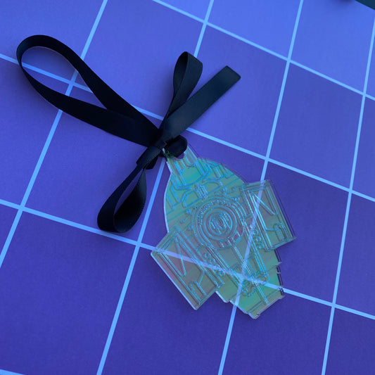 Defiant Iridescent Acrylic Ornament