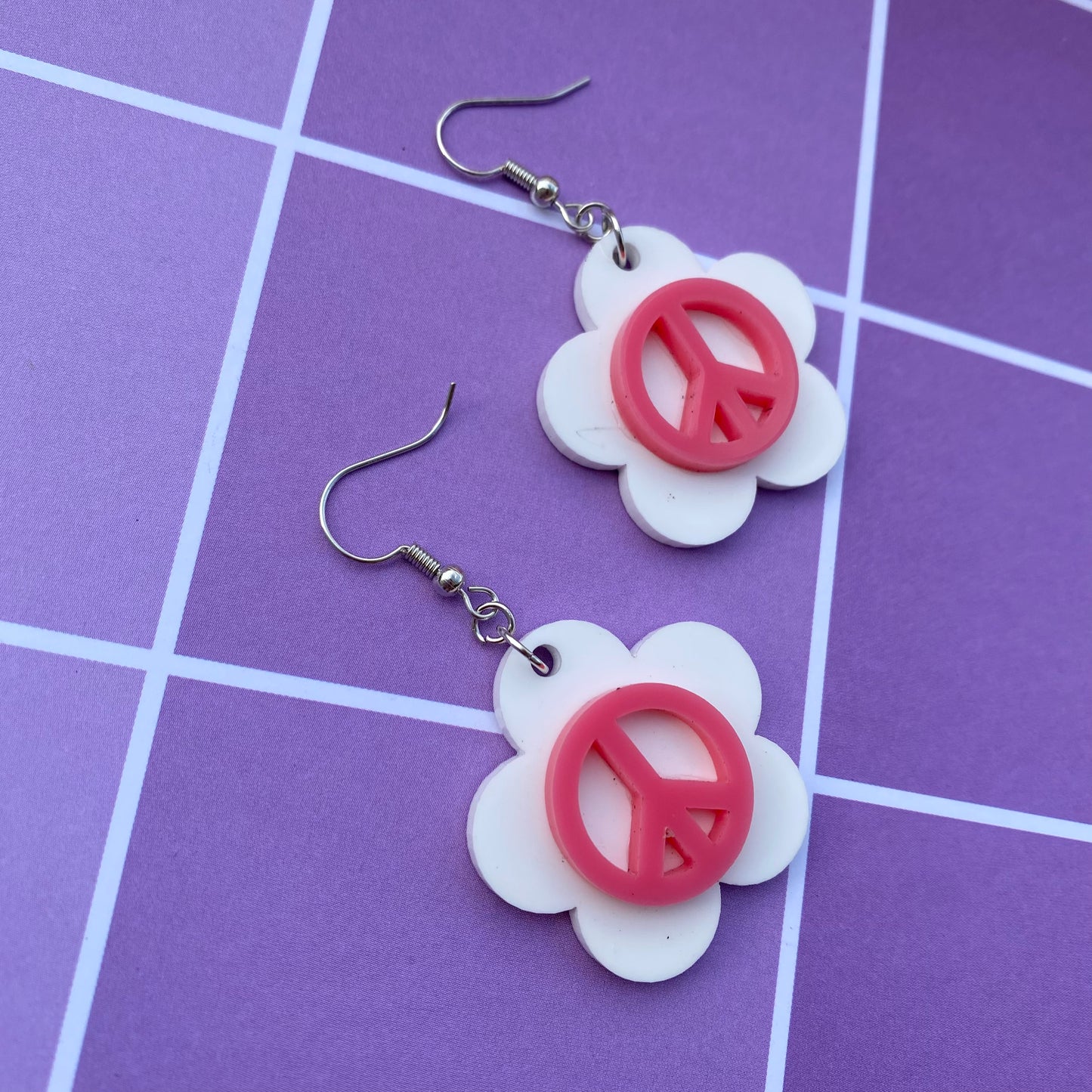 Flower Power Trio Acrylic Earrings