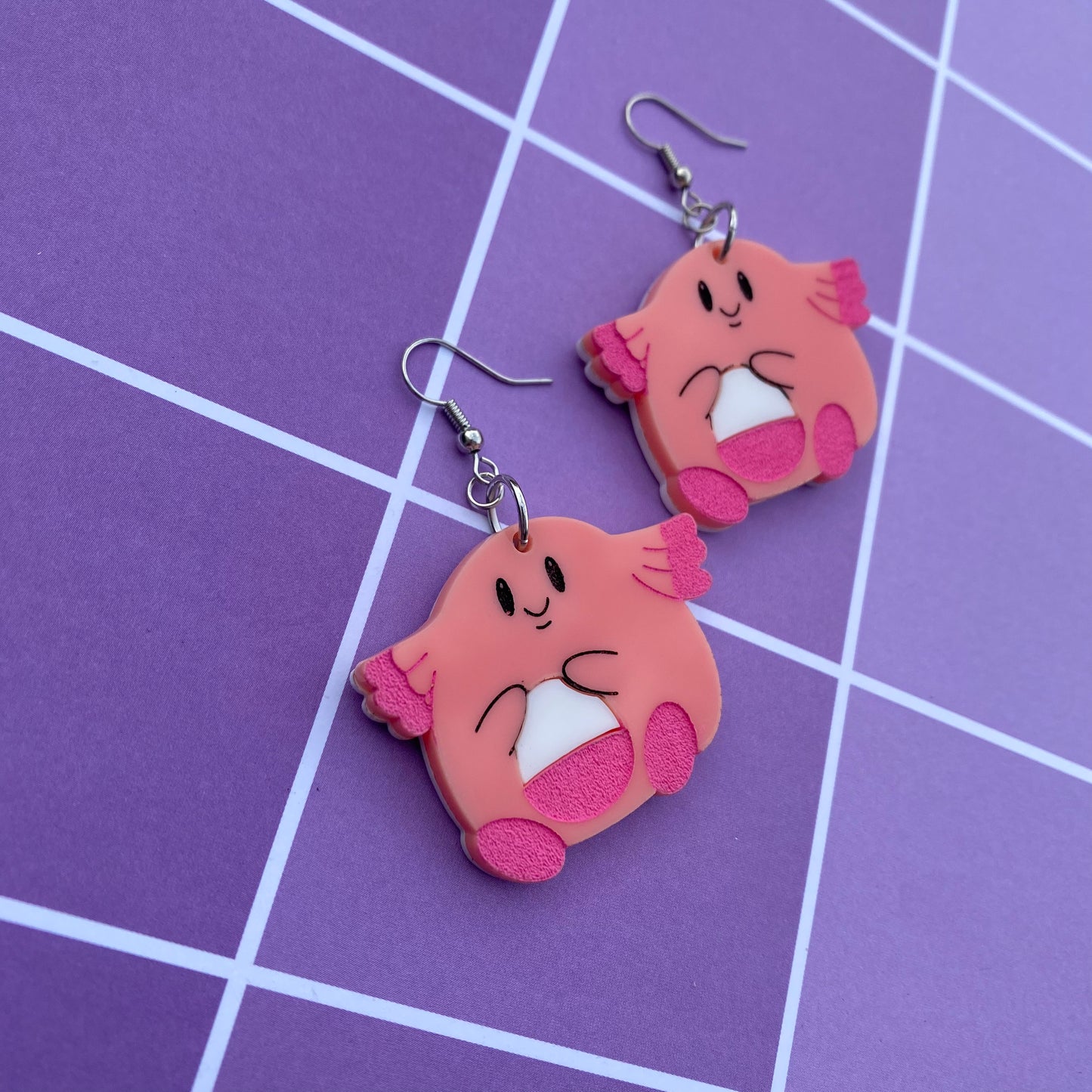 Chansey Acrylic Earrings