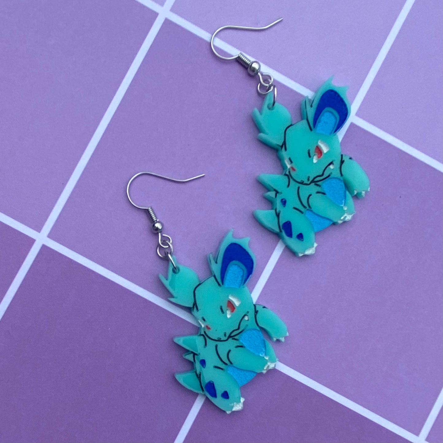 Nidoran (F) Acrylic Earrings