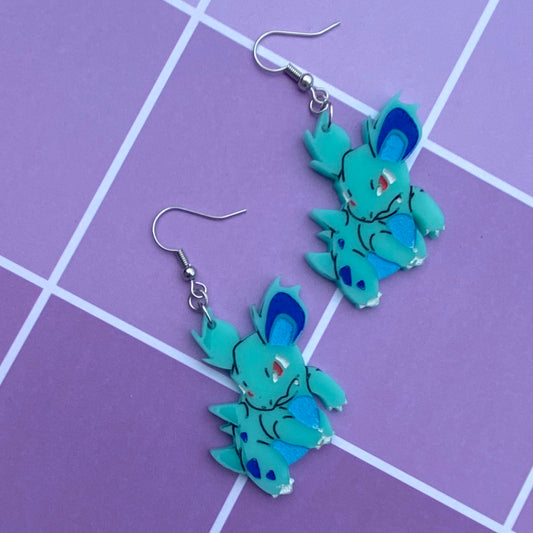 Nidoran (F) Acrylic Earrings