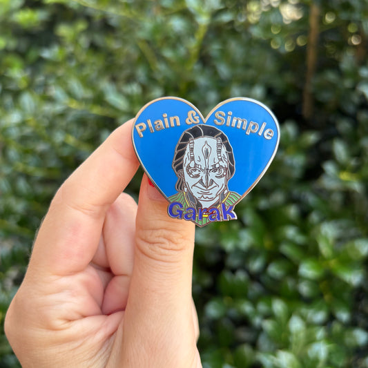 Plain & Simple Garak Enamel Pin