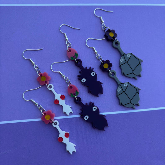 Pikmin Wave 2 Acrylic Earrings