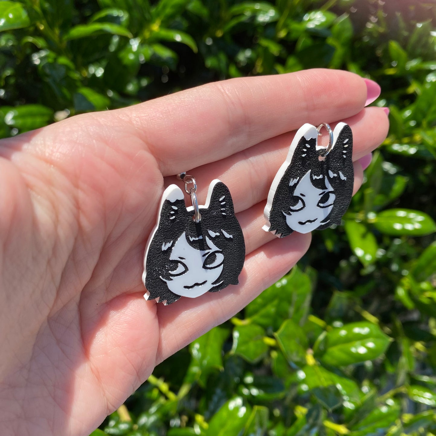 Picky Eater Cat Acrylic Earrings