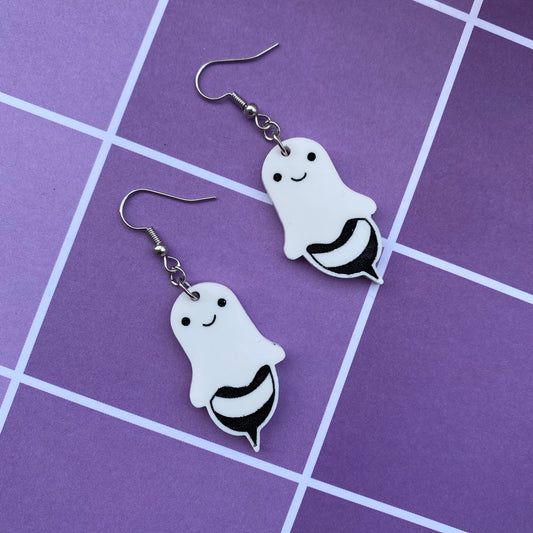 Boo! Bees Acrylic Earrings